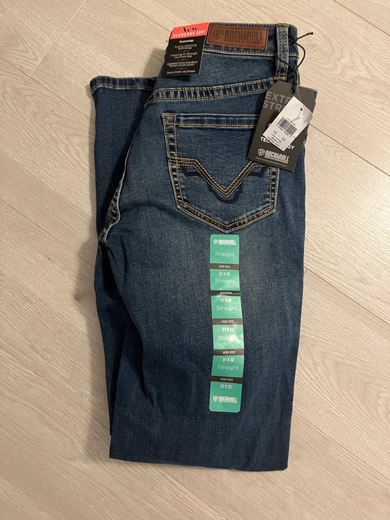 Rock & Roll Denim Denim - New with Tags Rock & Roll Denim Straight Dark Wash Jeans